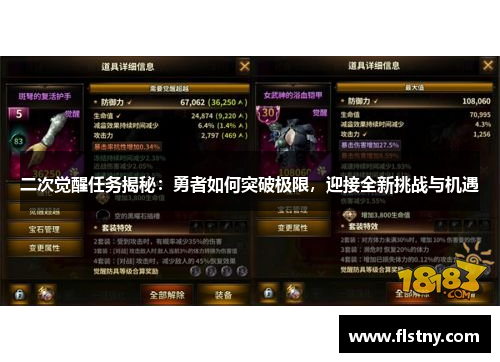 二次觉醒任务揭秘：勇者如何突破极限，迎接全新挑战与机遇