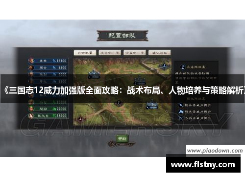 《三国志12威力加强版全面攻略：战术布局、人物培养与策略解析》